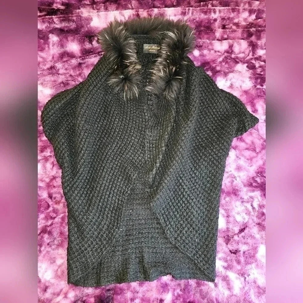 Linda Richards Luxury Mohair Racoon Cardigan OS